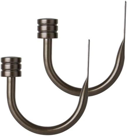 TONIAL Curtain Holdbacks, Calssic Cap Finials by TONIAL