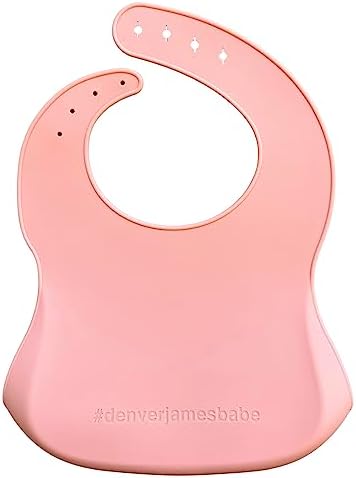 Denver James Silicone Feeding Bibs | Dishwasher Safe. Waterproof. Adjustable. - Image 2