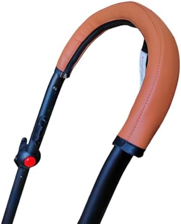 Soft Leather Stroller Handle Sleeve Cover Compatible - Image 5