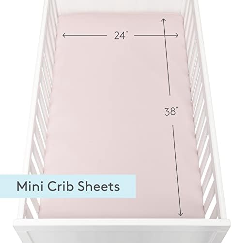 Newton Baby Fitted Mini Crib Sheet 2-Pack, Organic Muslin - Image 5