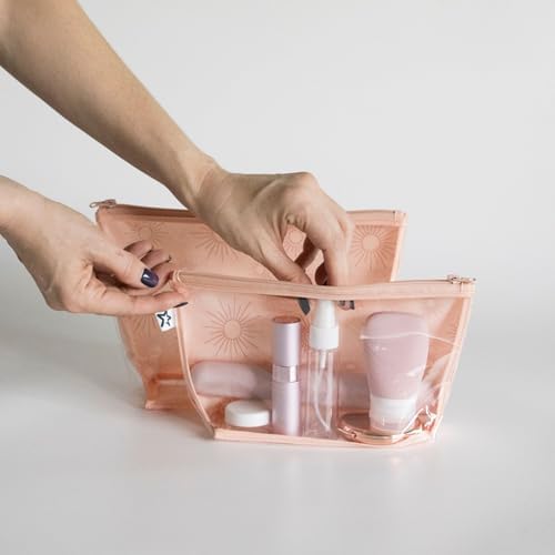 Tiny Twinkle Diaper Bag Organizing Pouches | 2 Pack Mess-Proof Travel Organizer - Image 2