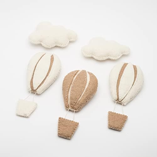 GLACIART ONE Hot Air Balloon & Cloud Decoration | Hanging Wall Decor, Bedroom - Image 6