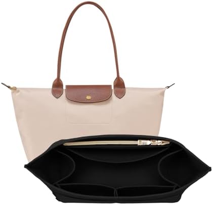 OPPOSHE Purse Organizer Insert for Longchamp Le Pliage, Premium Felt Long Champ by OPPOSHE