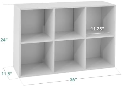 Best Choice Products 6-Cube Storage Organizer, 11in Shelf Opening, Display Shelf - Image 3