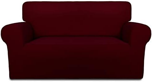 PureFit Stretch Loveseat Covers Fleece Couch Covers by PureFit