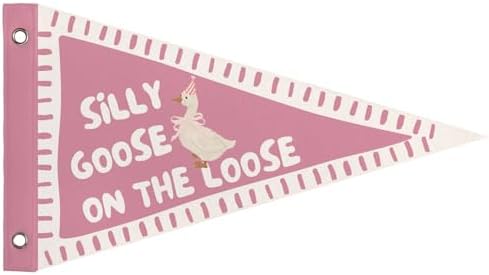 Silly Goose Pennant Banner Flags Toddler Nursery Playroom Wall Decor by Unknown