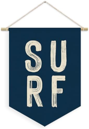 Coastal Beach Surf Room Decor Nautical Linen Canvas Banner by Unknown