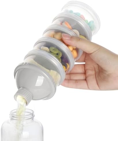 Accmor Formula Dispenser On The Go, 5 Compartments Stackable Formula Container - Image 5