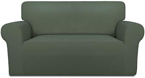 PureFit Stretch Loveseat Covers Fleece Couch Covers by PureFit