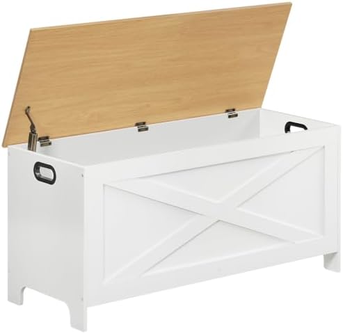 MAHANCRIS 39.4" Storage Chest, Wooden Toy Box by MAHANCRIS