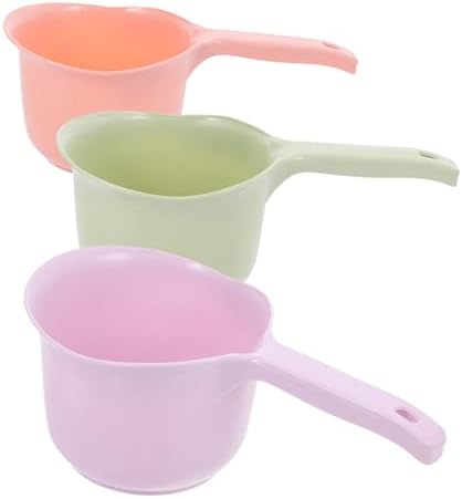 Plastic Water Scoop Set 3Pcs Long Handle PP by UTHCLO