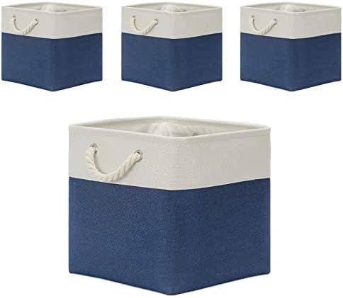 Temary Storage Baskets for Shelves 13x13 Baskets for Gifts Empty, 4 Pack Shelf by TEMARY