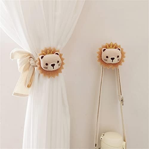 2 Pack Curtain Tiebacks Cute Cartoon Animal Curtain Ties, Embroidered Animal - Image 4