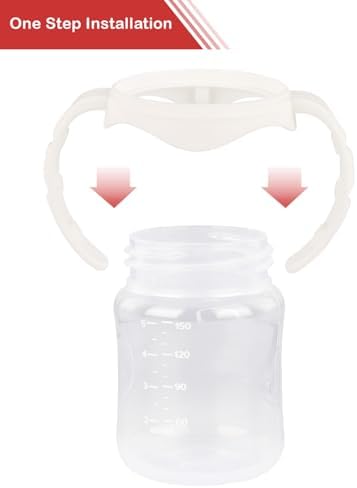 4 Pack Baby Bottle Handles for Evenflo Wide Neck 5oz & 9oz Baby Bottle - Image 5