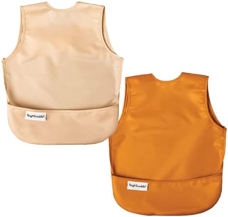 Tiny Twinkle Mess Proof Baby Bibs | 2 Pack Waterproof Toddler Bib by TinyTwinkle