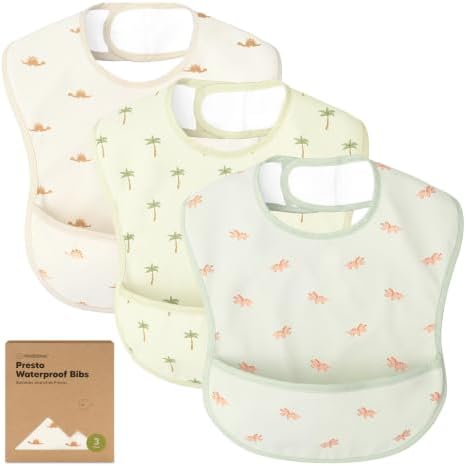 KeaBabies 3-Pack Waterproof Baby Bibs by KeaBabies
