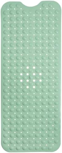 ENKOSI Non-Slip Bath Mat and Shower Mat 40x16 Extra Long, Aqua Green by ENKOSI