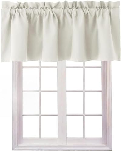 Hiasan Ivory Valance Curtains for Window 52 x 18 Inches 1 Panel by Hiasan