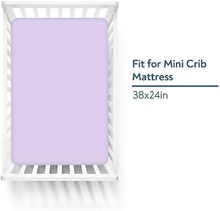 Magik & Kover Mini Crib Sheets Girl 4 Pack - Image 2