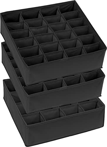 Simple Houseware Sock Drawer Organizer, 3 Pack - Image 5