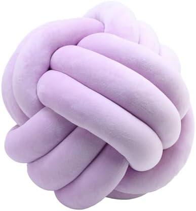 Petrella Purple Knot Pillow Ball, 11 Inch Round Decorative Pillow by Petrellatoy