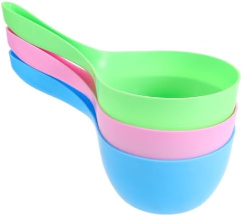 3pcs PP Water Ladle for Bath and Kitchen, Non-slip Grip by UONLYtech