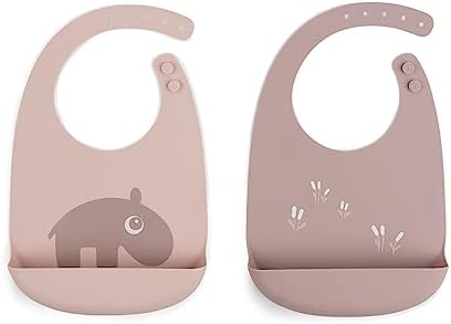 Done by Deer Ozzo Powder Silicone Bib 2-Pack by DonebyDeer