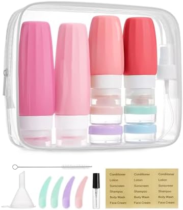 BAGSMART 18 Pack TSA Approved Travel Bottles by BAGSMART