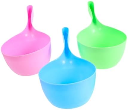 3pcs Water Ladle for Thickened Bathing Scoop and Comfortable Grip for Easy Use by Unknown