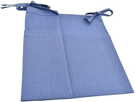 Linen Baby Bedside Hanging Storage Bag, 2 Pockets Organizer - Image 3