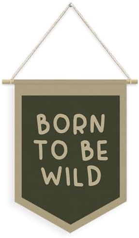 Boys Nursery Decor, Born To Be Wild Pennant Banner by Unknown