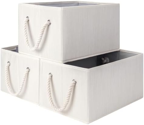 StorageWorks Storage Baskets for Shelves, Fabric Storage Bins, Closet by StorageWorks