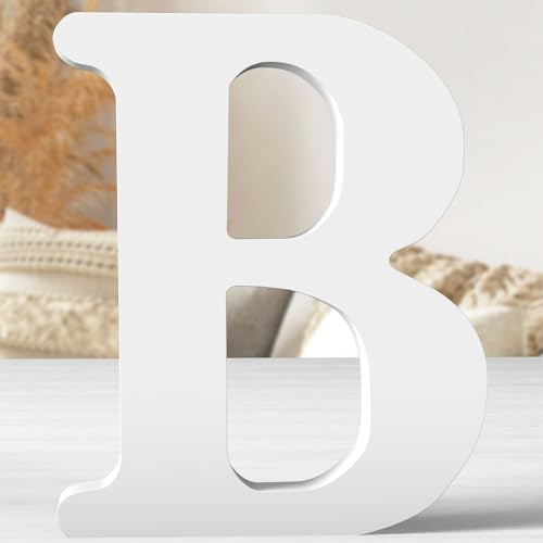 12 Inch White Wood Letters Unfinished Wood Letters by ZARUATU
