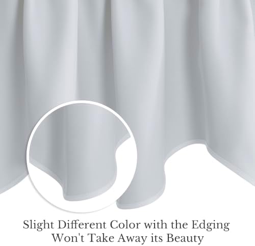 NICETOWN Greyish White Valances - Image 4