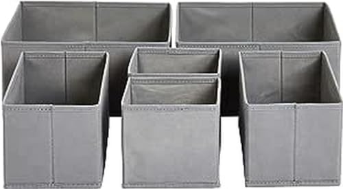 Amazon Basics Collapsible Cloth Drawer Organizer Boxes by AmazonBasics