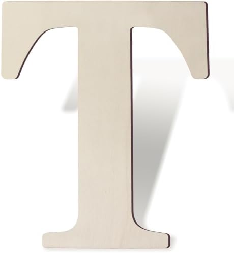 Wooden Letters 12 Inch Large Paintable Wood Letters T by Unknown