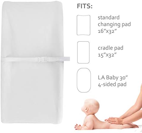 Cotton Changing Pad Cover White - Image 6