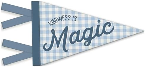 Kids Room Decor, Inspirational Kindness Is Magic Felt Banners Flags by Unknown
