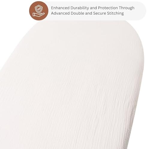 Muslin Bassinet Sheets for Dream On Me, Baby Delight Snuggle Nest, Primo - Image 5