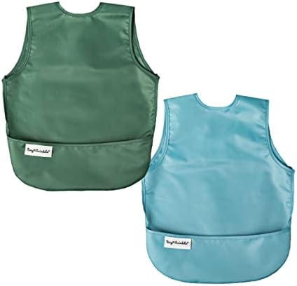 Tiny Twinkle Mess Proof Baby Bibs | 2 Pack Waterproof Toddler Bib by TinyTwinkle