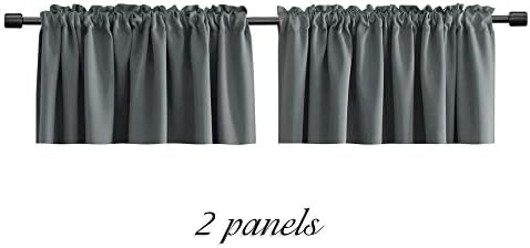 DONREN 2 Panels Medium Grey Valance - Image 5
