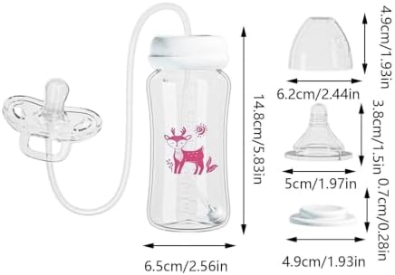 Silicone Anti-Colic Portable Adjustable, 15 Cm Hands Free Babys Bottle - Image 5