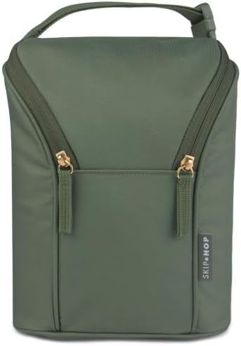 Skip Hop Insulated Bottle Bag Holds 2 Bottles Includes Freezer Pack by Unknown