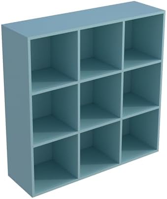 OSCHF 9-Cube Storage Shelf Bookcase, Light Blue - Image 6