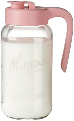 Mason Jar Pitcher, 64 oz, Glass Pitcher by spreccio