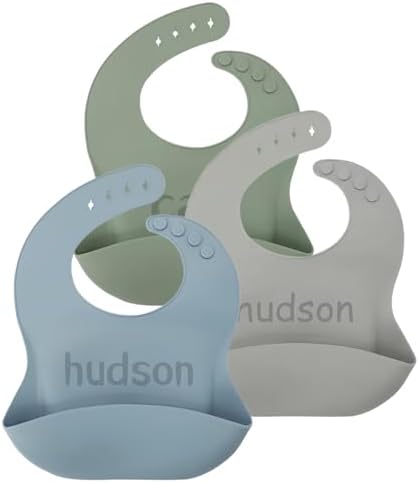 norinori Personalized Silicone Baby Bibs by norinori