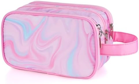 Pink Toiletry Bag for Girls, Travel Toiletry Bag for Teen Girls Cosmetic Bag by Vipdeal