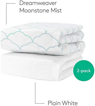 Newton Baby Fitted Mini Crib Sheet 2-Pack, Organic Muslin - Image 4