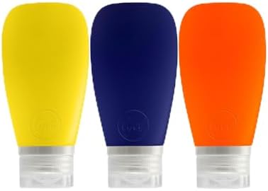 Travel Bottles for Toiletries, TSA Approved 3oz Leak Proof Silicone Refillable by Lyob