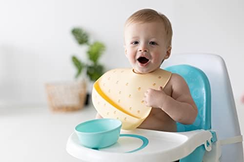 Pearhead Woodland Muslin Baby Bib Set, Soft Cotton Drool Bibs - Image 3
